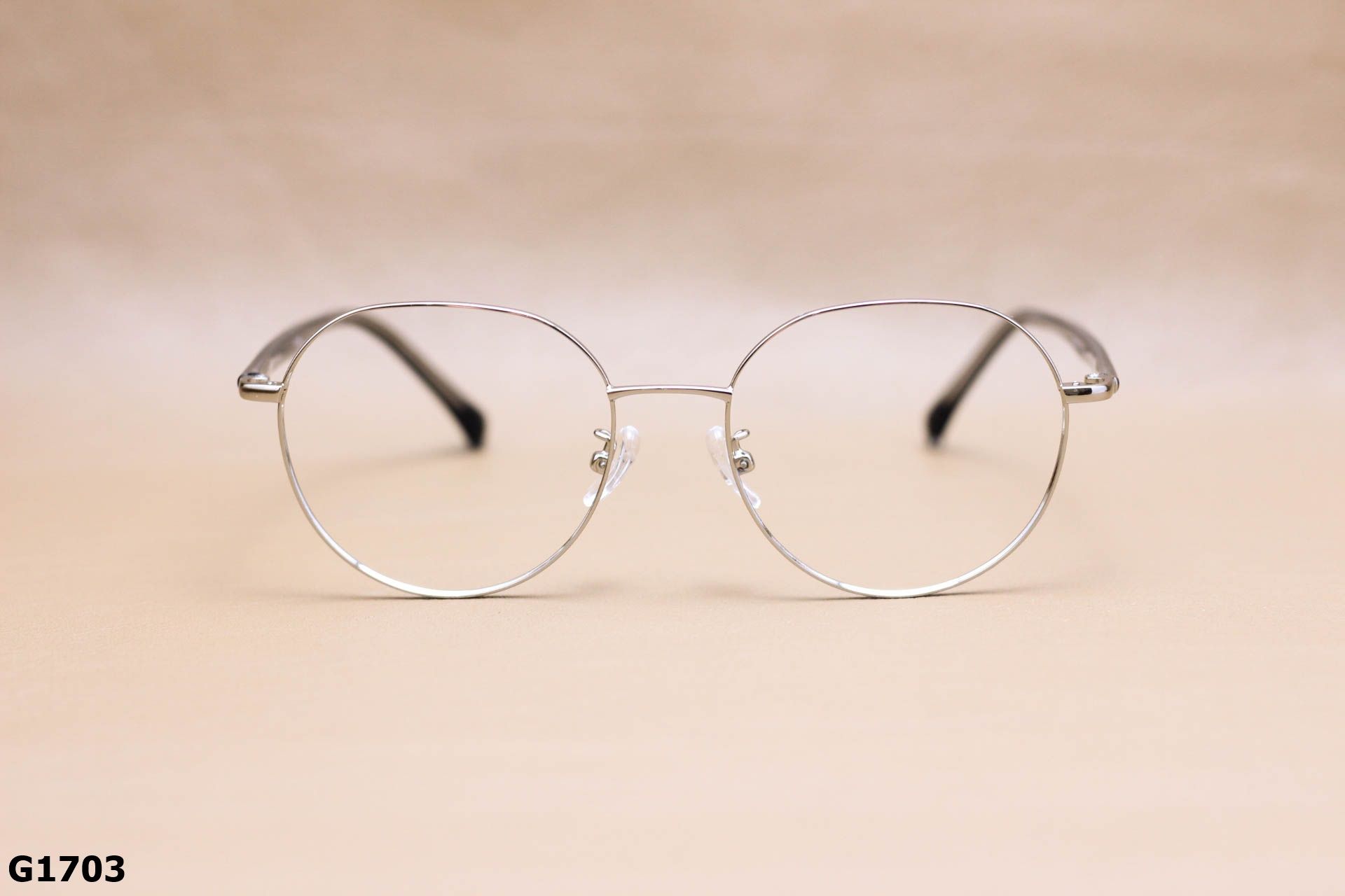 Gọng Kính Cận Tròn Ngố Cách Điệu Thời Trang Unisex, Hợp Kim Thanh Mảnh - G1703