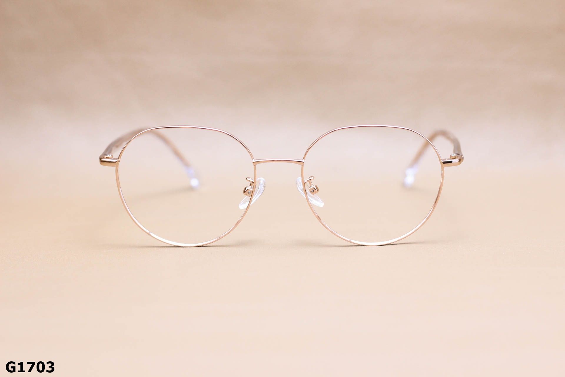 Gọng Kính Cận Tròn Ngố Cách Điệu Thời Trang Unisex, Hợp Kim Thanh Mảnh - G1703