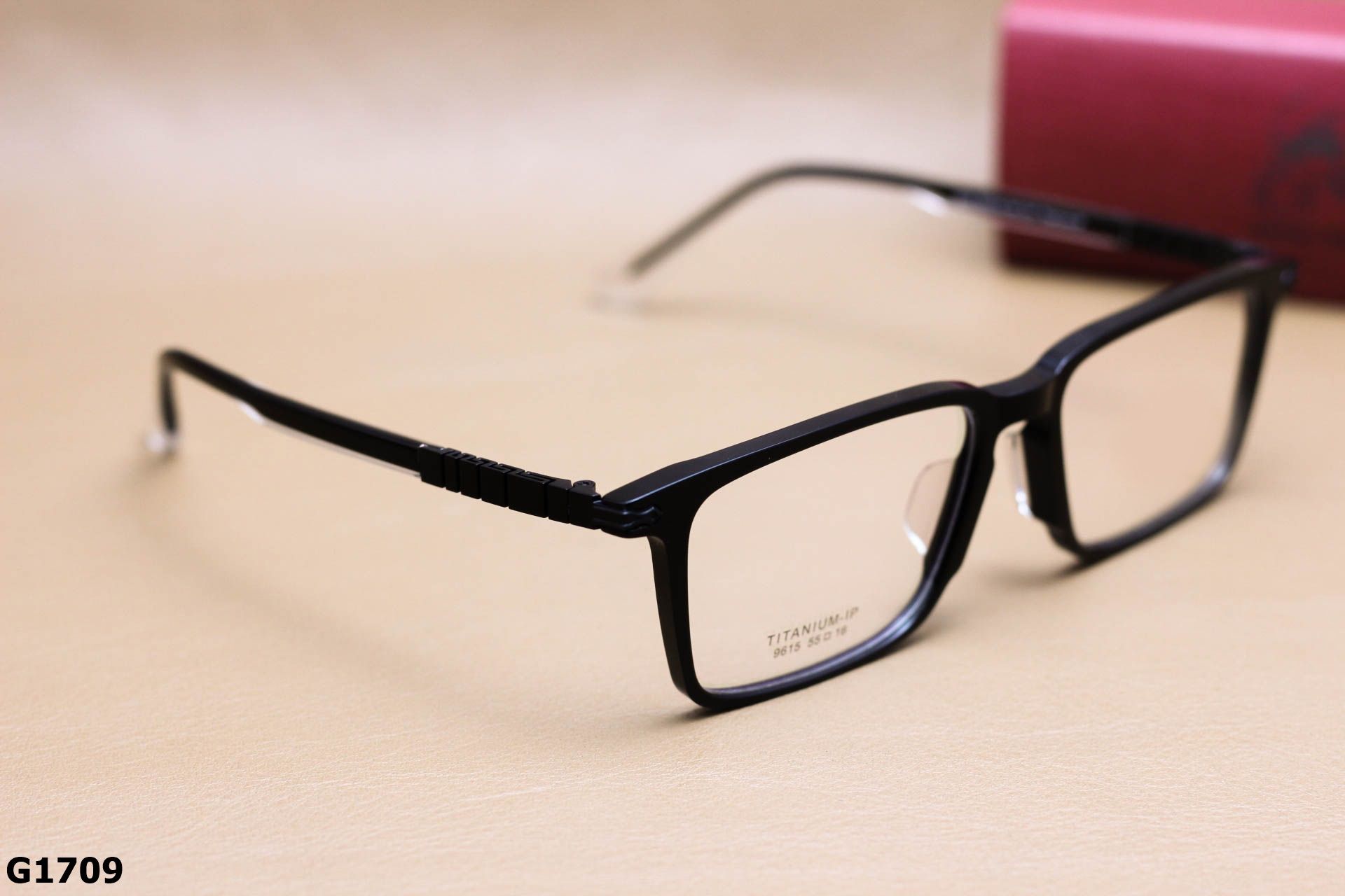Gọng Kính Cận Dáng Vuông Thời Trang Unisex, Chất Liệu Titanium IP Cao Cấp - G1709