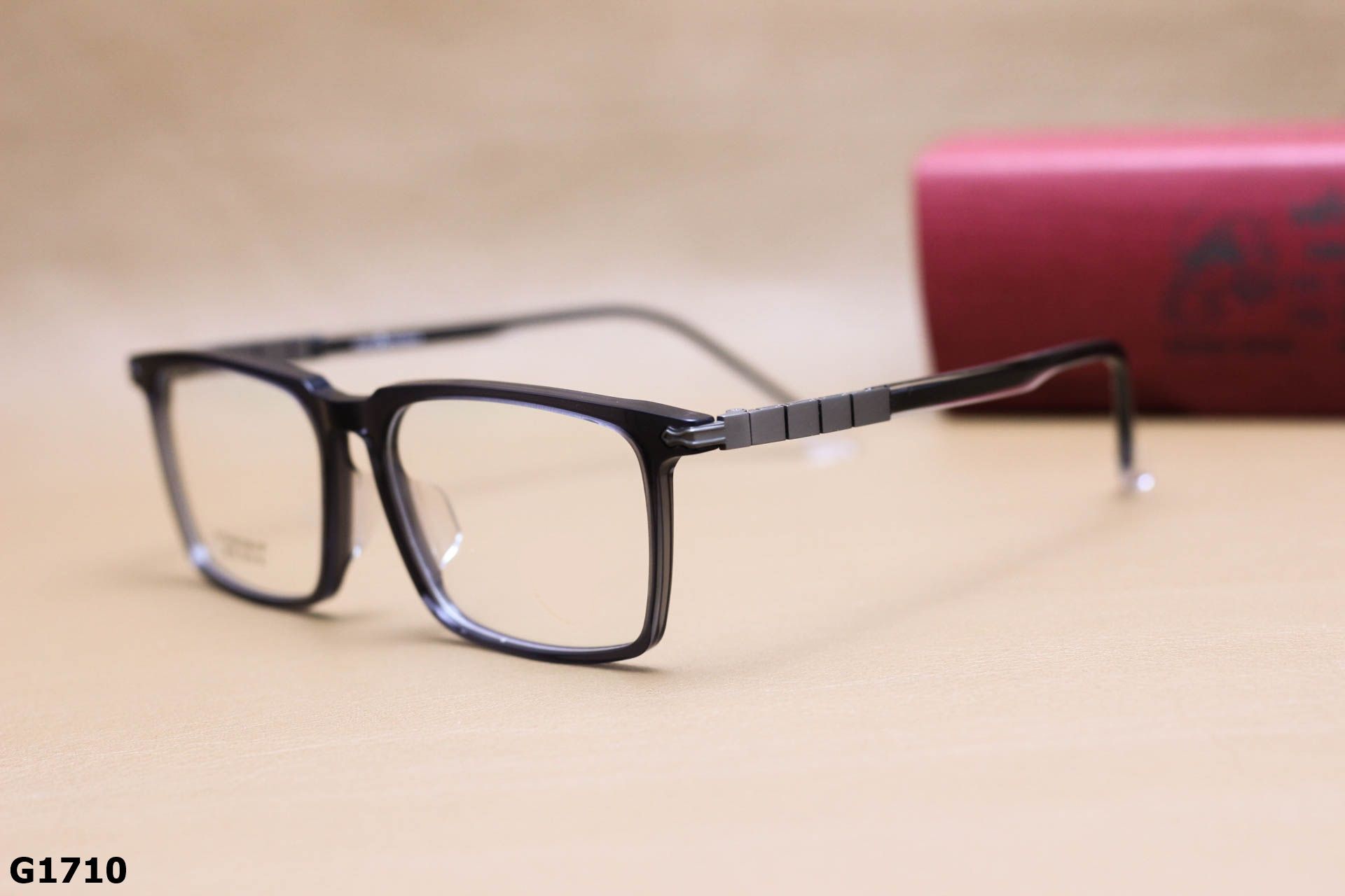 Gọng Kính Cận Dáng Vuông Thời Trang Unisex, Chất Liệu Titanium IP Cao Cấp - G1710