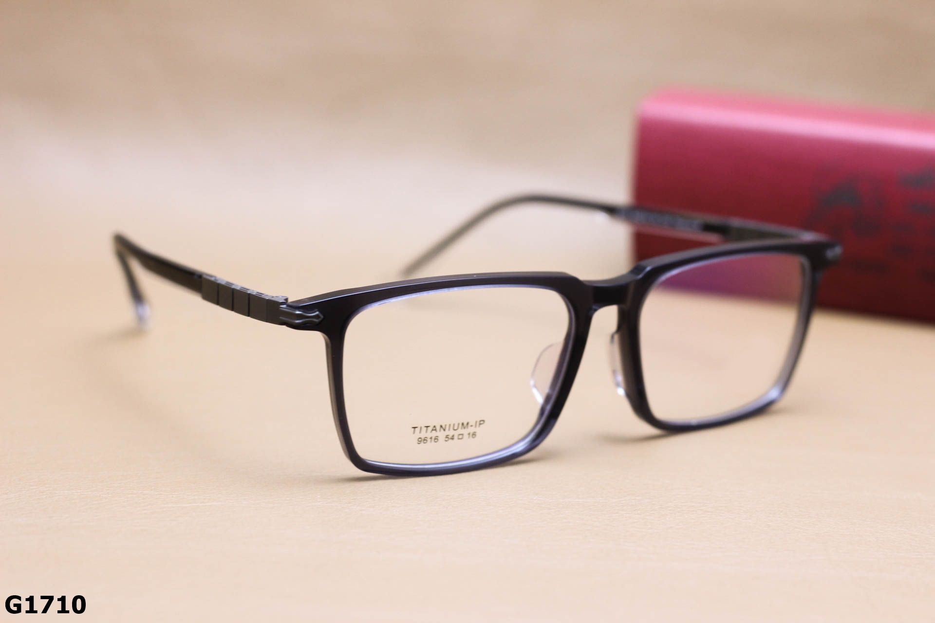 Gọng Kính Cận Dáng Vuông Thời Trang Unisex, Chất Liệu Titanium IP Cao Cấp - G1710