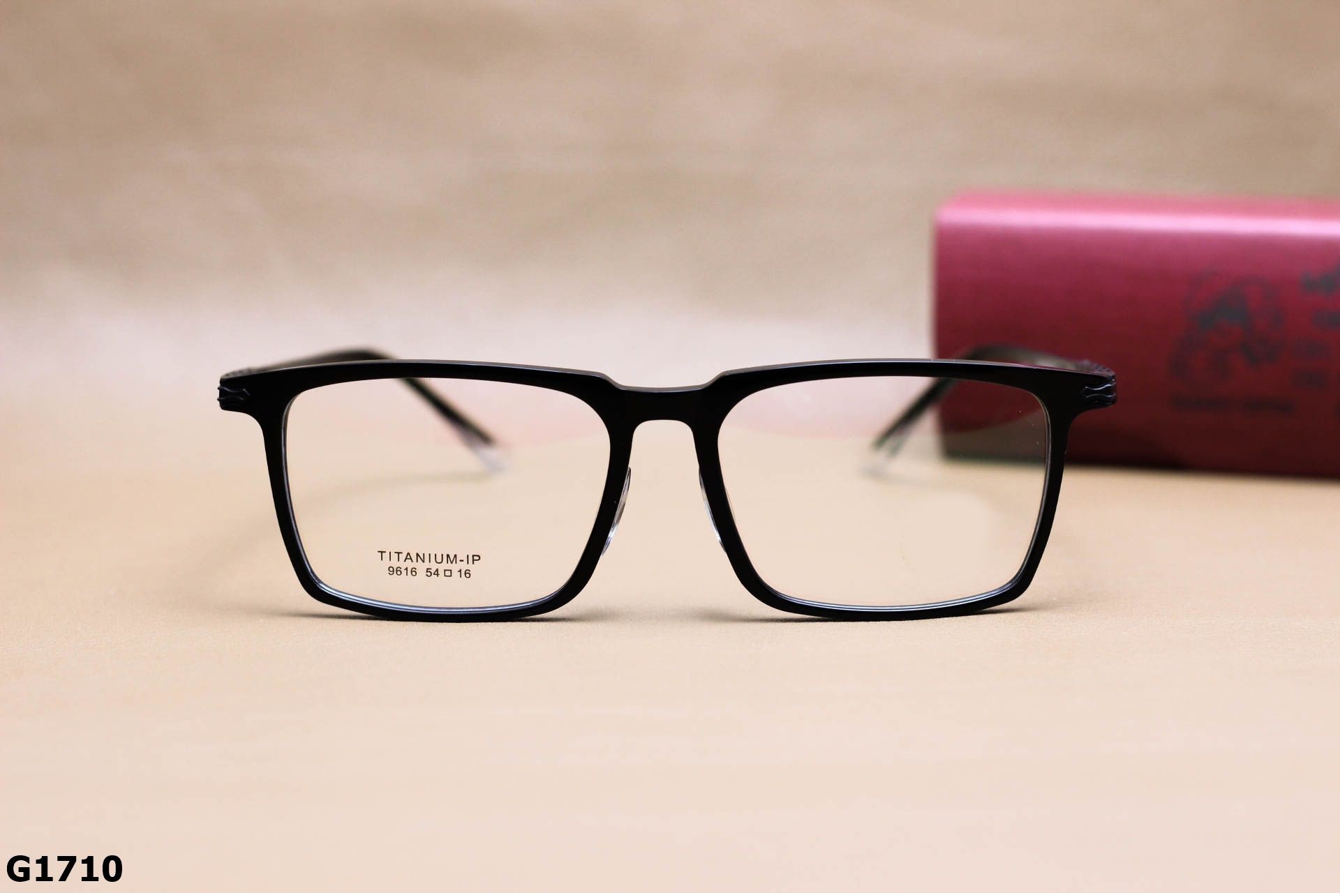 Gọng Kính Cận Dáng Vuông Thời Trang Unisex, Chất Liệu Titanium IP Cao Cấp - G1710