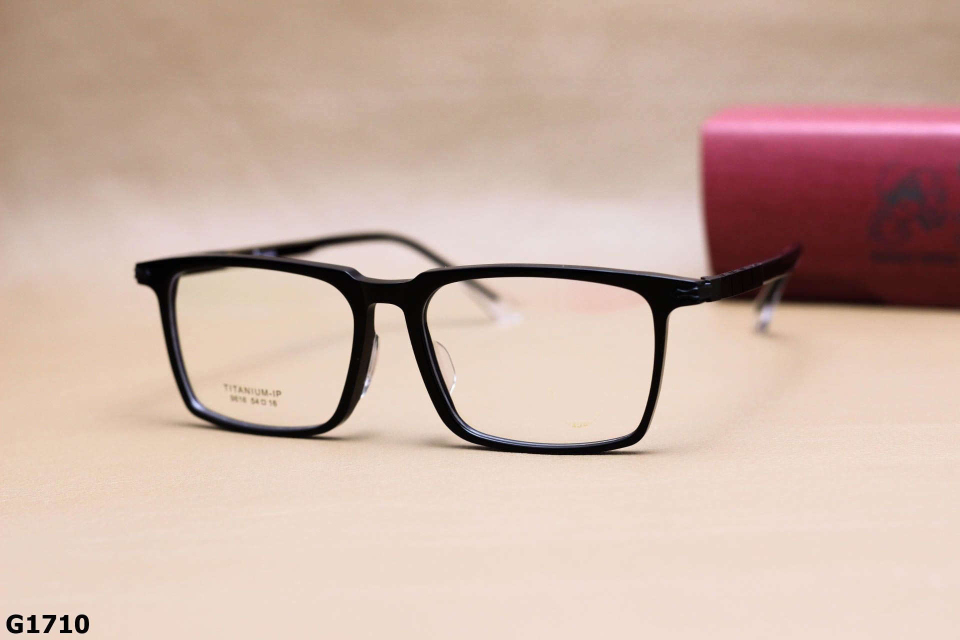 Gọng Kính Cận Dáng Vuông Thời Trang Unisex, Chất Liệu Titanium IP Cao Cấp - G1710