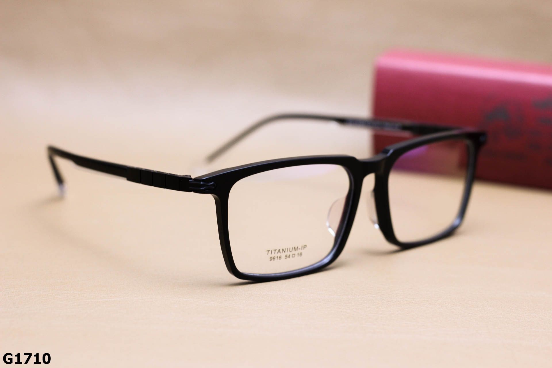 Gọng Kính Cận Dáng Vuông Thời Trang Unisex, Chất Liệu Titanium IP Cao Cấp - G1710