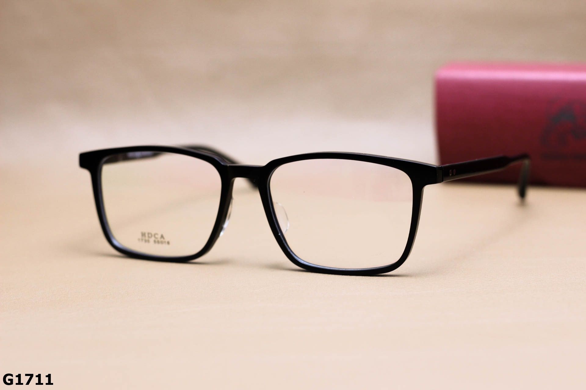 Gọng Kính Cận Dáng Vuông Bầu Unisex, Chất Nhựa Acetate Nguyên Khối Cao Cấp - G1711