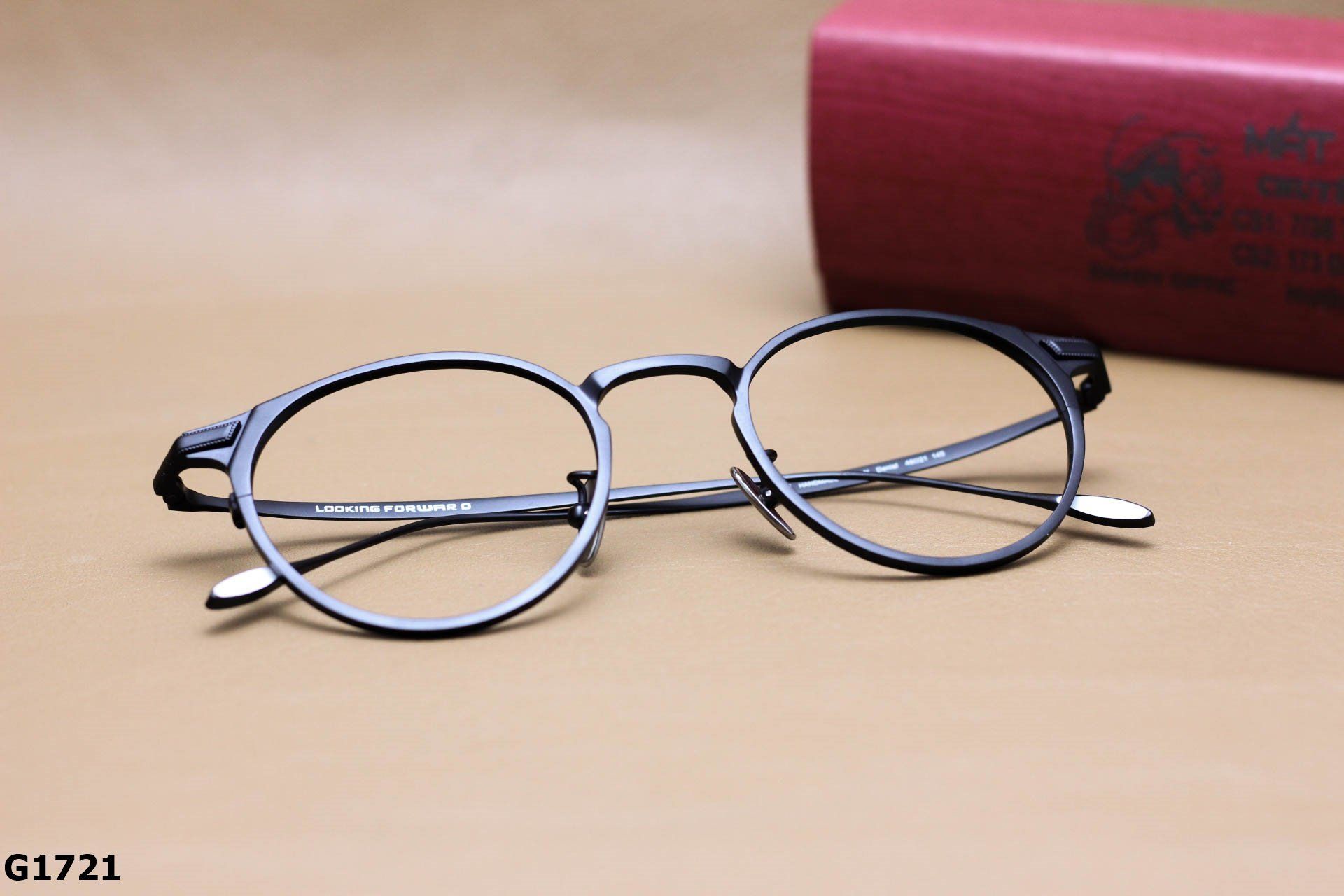 Gọng Kính Cận Dáng Oval Thời Trang Unisex, Chất Liệu Titanium IP Cao Cấp - G1721