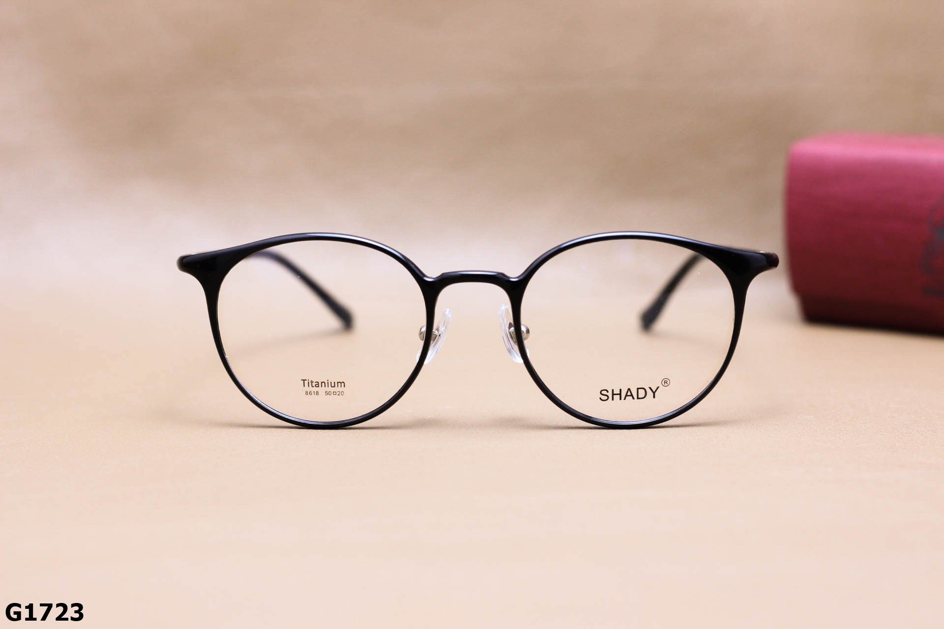 Gọng Kính Cận SHADY Dáng Tròn Thời Trang Unisex, Chất Nhựa Ultem & Titanium IP - G1723