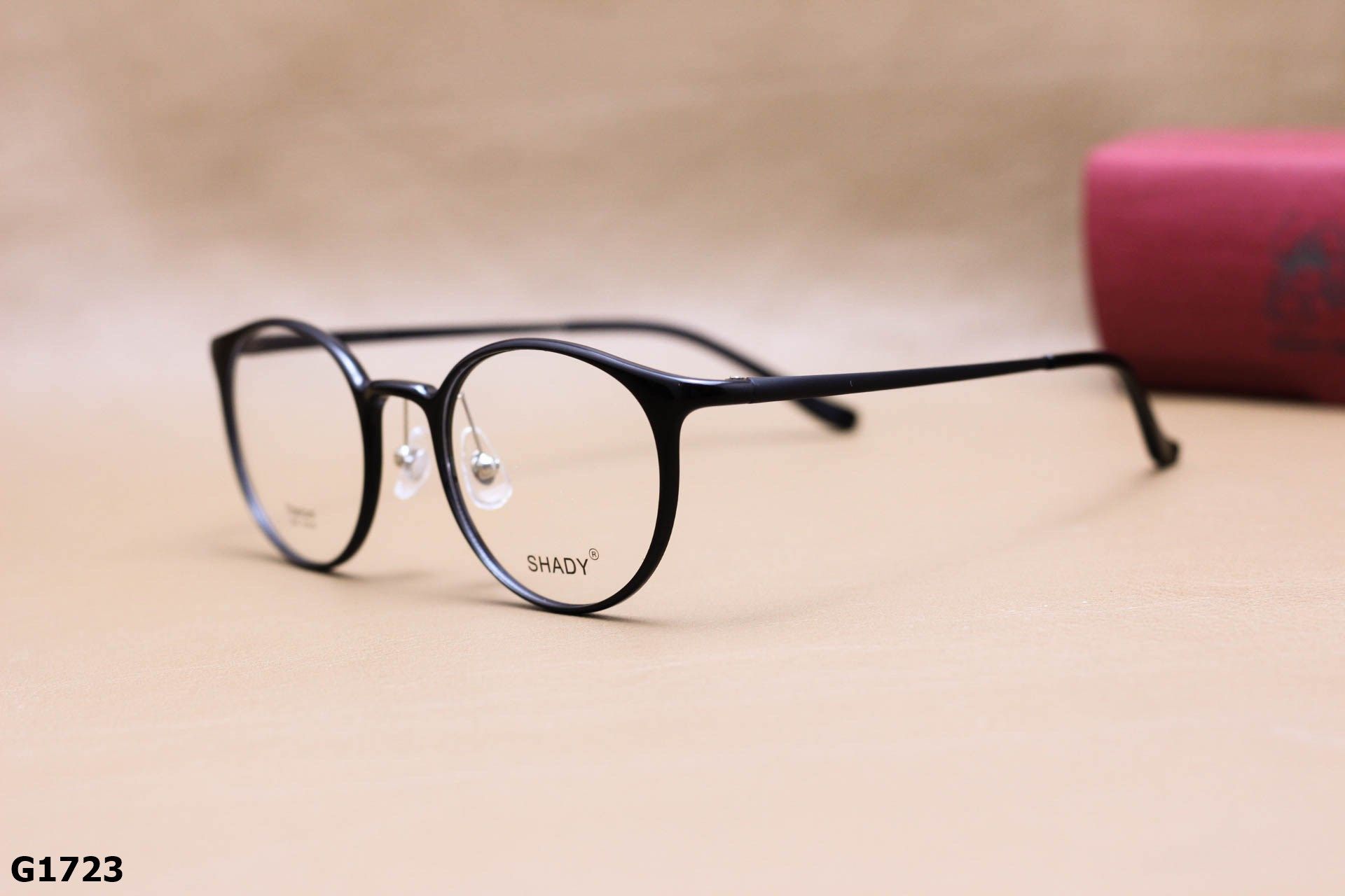 Gọng Kính Cận SHADY Dáng Tròn Thời Trang Unisex, Chất Nhựa Ultem & Titanium IP - G1723