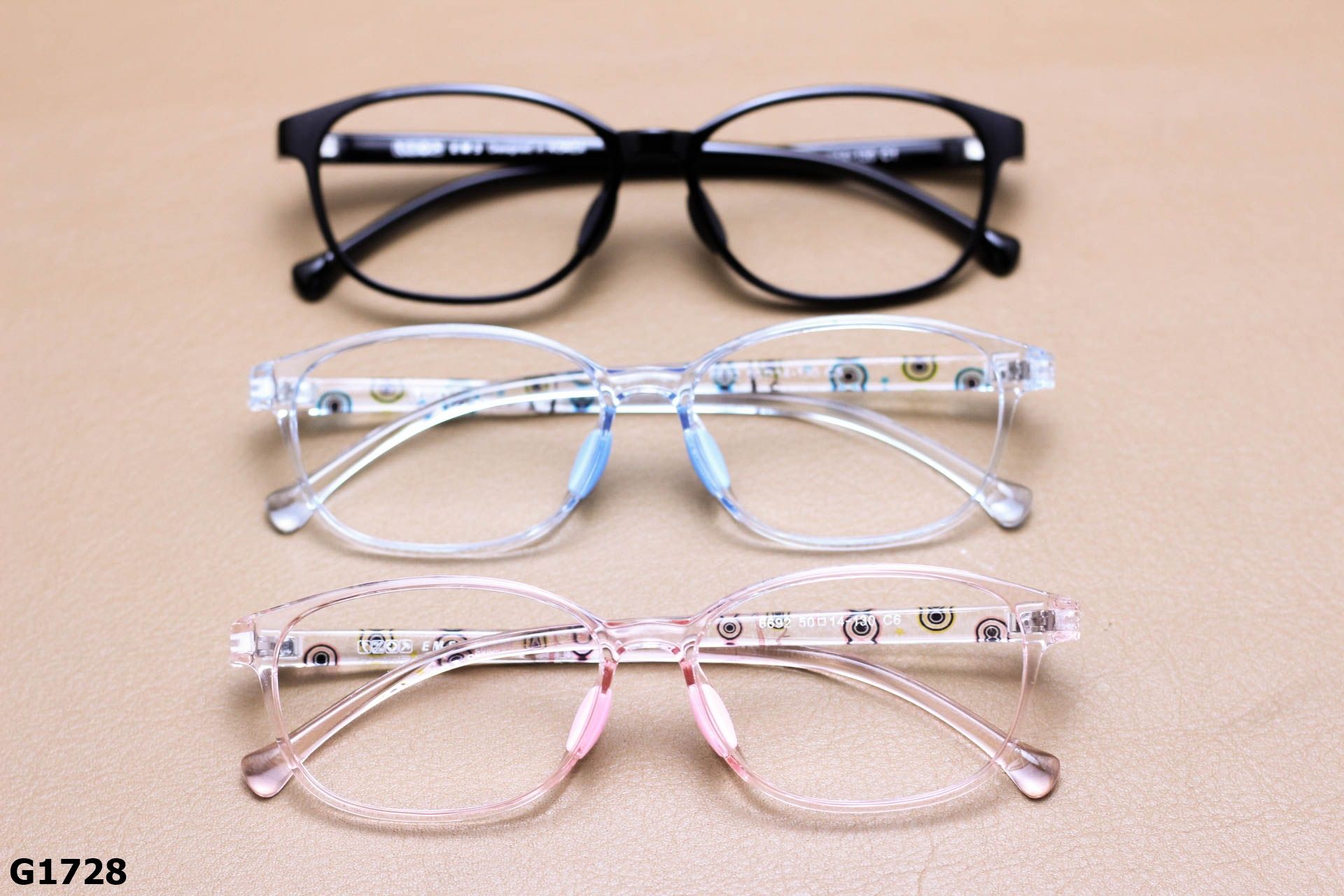 Gọng Kính Cận Vuông Bầu Thời Trang Trẻ Em Unisex, Chất Nhựa Dẻo TR90 - G1728
