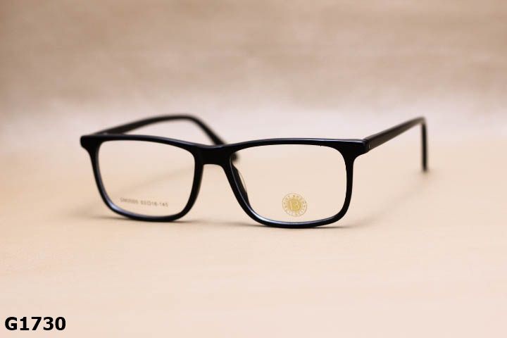 Gọng Kính Cận Nhựa Acetate Nguyên Khối Cao Cấp, Dáng Vuông Bầu Thời Trang Unisex - G1730