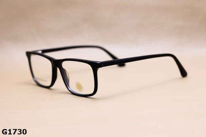 Gọng Kính Cận Nhựa Acetate Nguyên Khối Cao Cấp, Dáng Vuông Bầu Thời Trang Unisex - G1730
