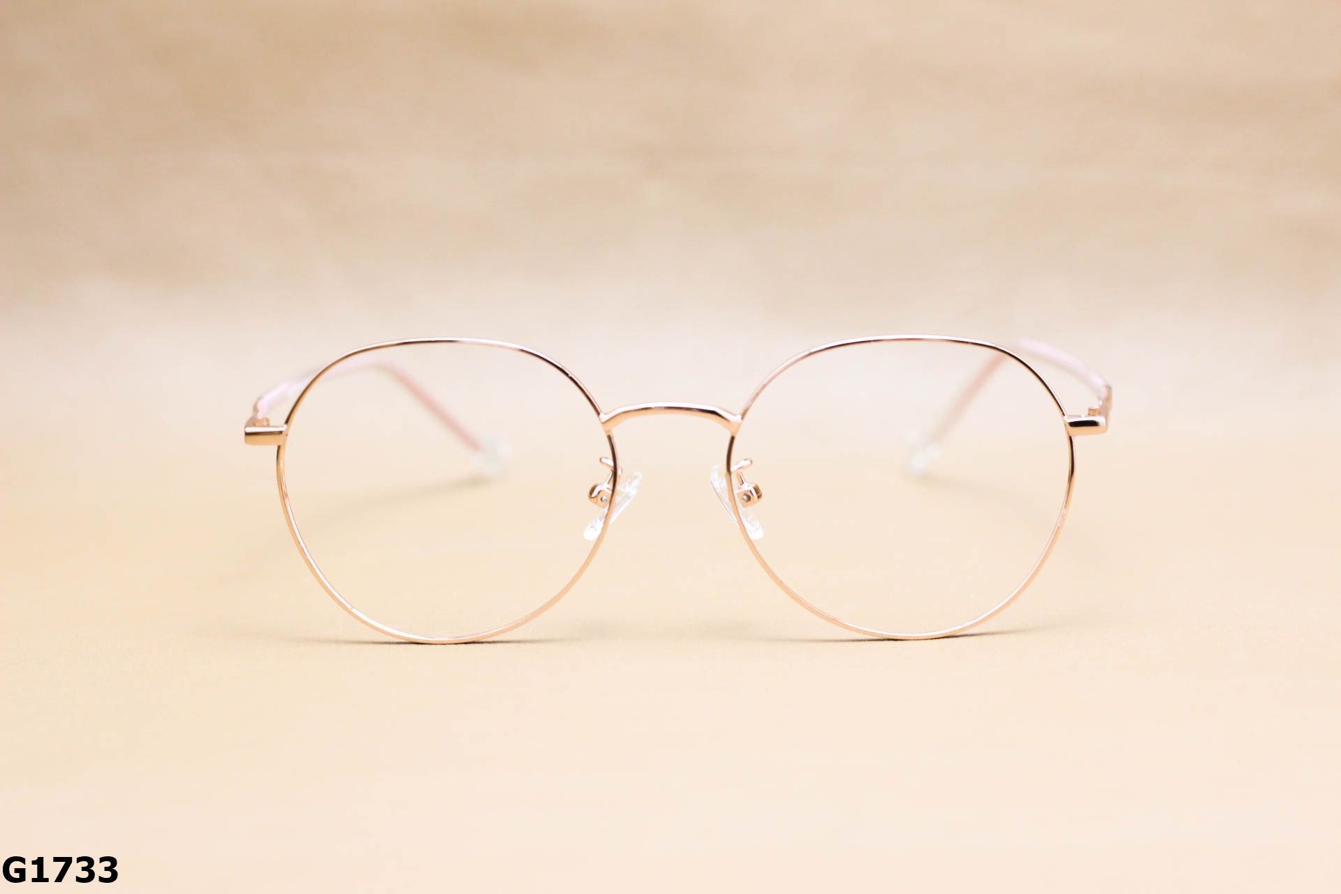 Gọng Kính Cận Hợp Kim Cao Cấp, Dáng Tròn Ngố Thanh Mảnh Thời Trang Unisex - G1733