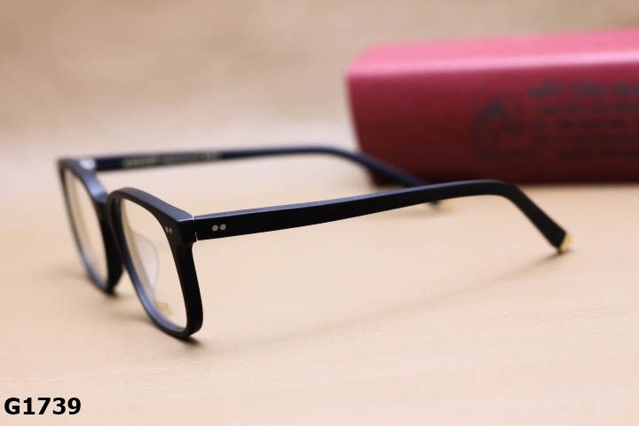 Gọng Kính Cận Nhựa Acetate Nguyên Khối Cao Cấp, Dáng Vuông Ngố Thời Trang Unisex - G1739