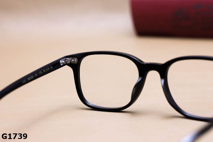 Gọng Kính Cận Nhựa Acetate Nguyên Khối Cao Cấp, Dáng Vuông Ngố Thời Trang Unisex - G1739