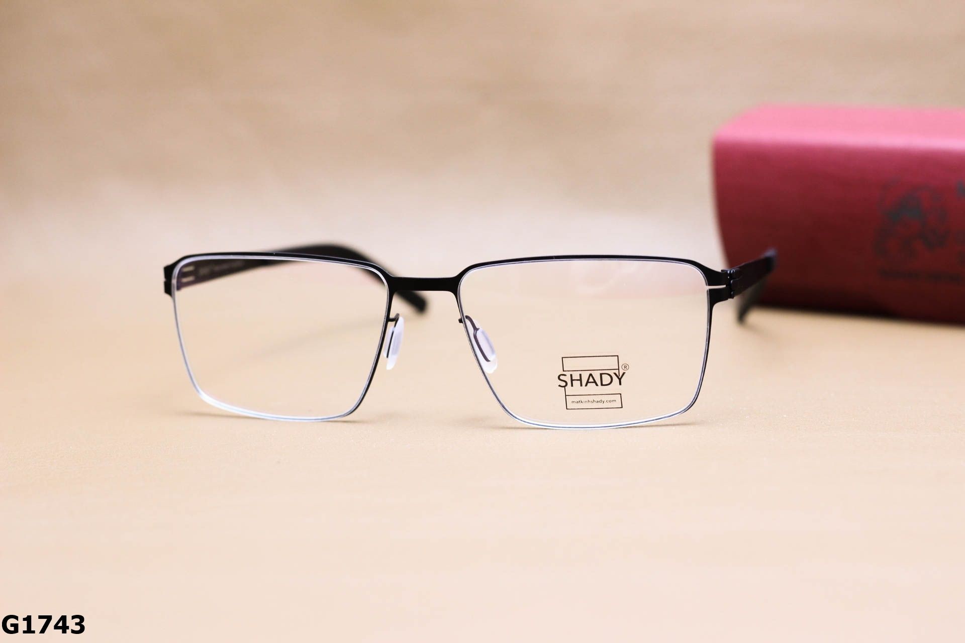 Gọng Kính Cận Thép Không Gỉ SHADY Cao Cấp Nam Thiết Kế Mới 2020 - G1743