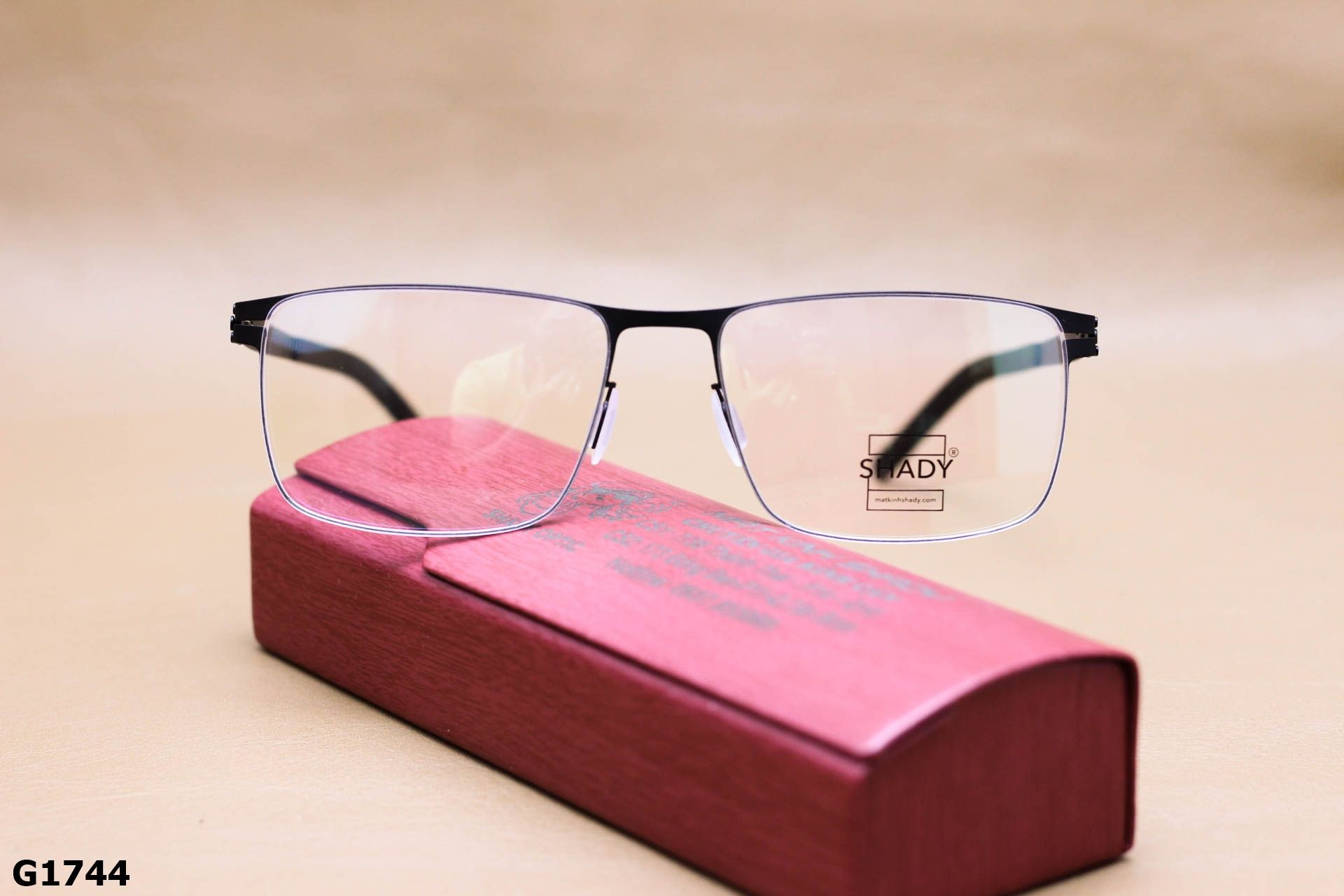 Gọng Kính Cận Thép Không Gỉ SHADY Cao Cấp Nam Thiết Kế Mới 2020 - G1744