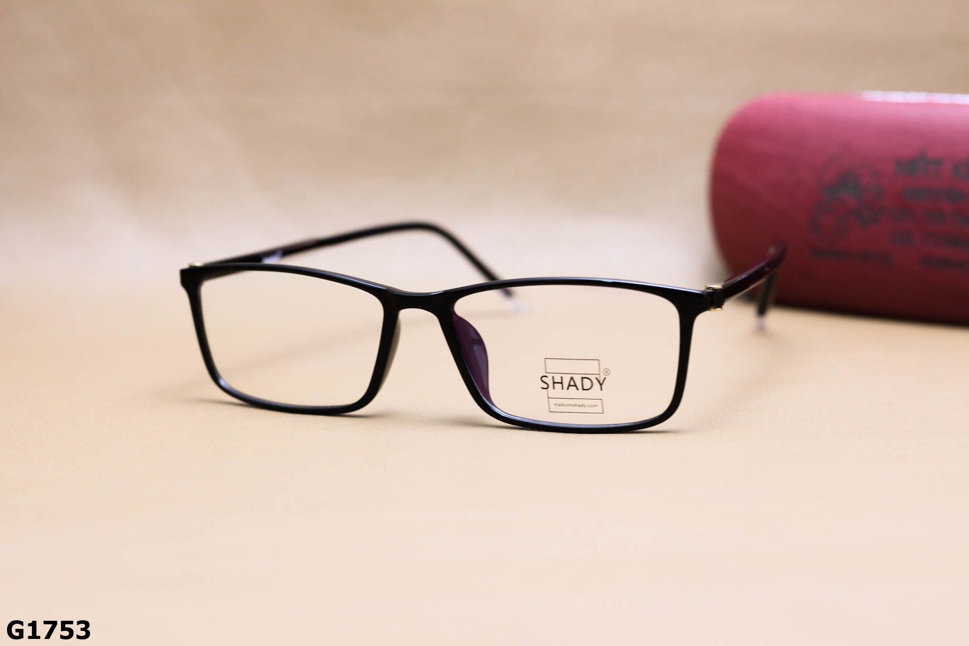 Gọng Kính Cận SHADY Nhựa Dẻo TR90 Dáng Vuông Unisex - G1753