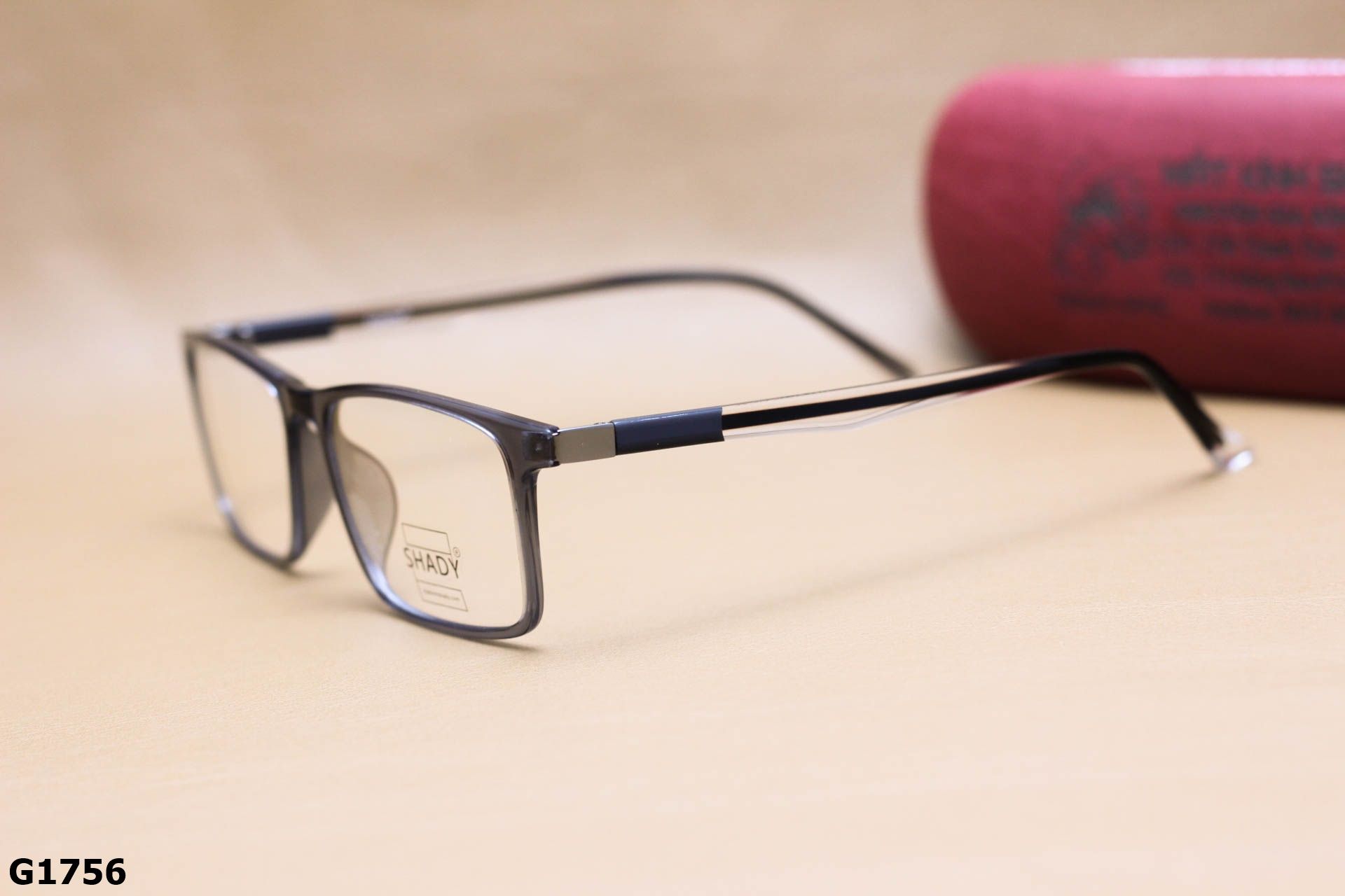 Gọng Kính Cận SHADY Nhựa Dẻo TR90 Dáng Vuông Unisex - G1756