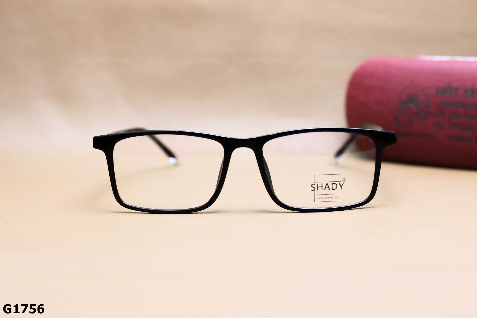 Gọng Kính Cận SHADY Nhựa Dẻo TR90 Dáng Vuông Unisex - G1756