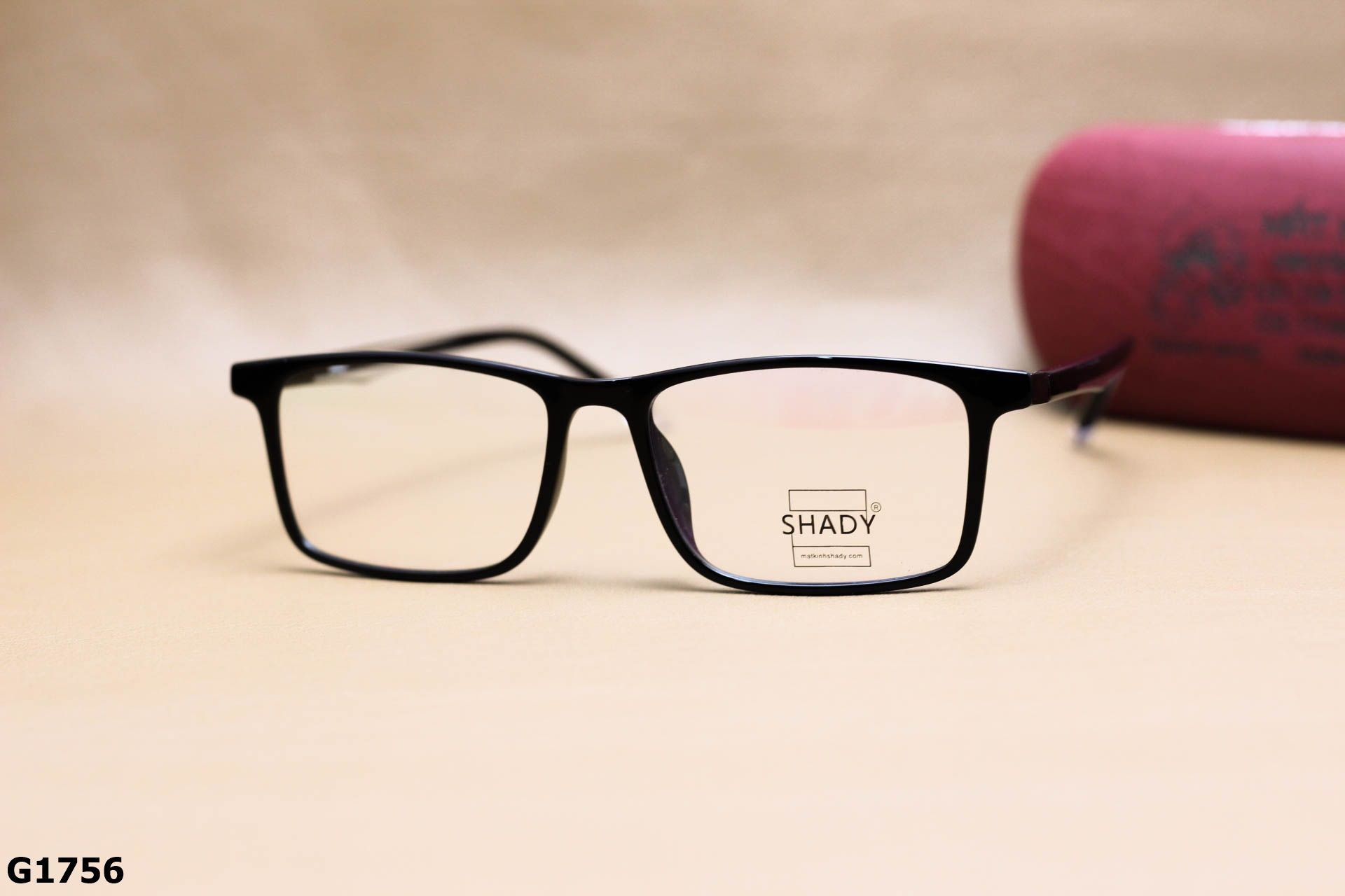 Gọng Kính Cận SHADY Nhựa Dẻo TR90 Dáng Vuông Unisex - G1756