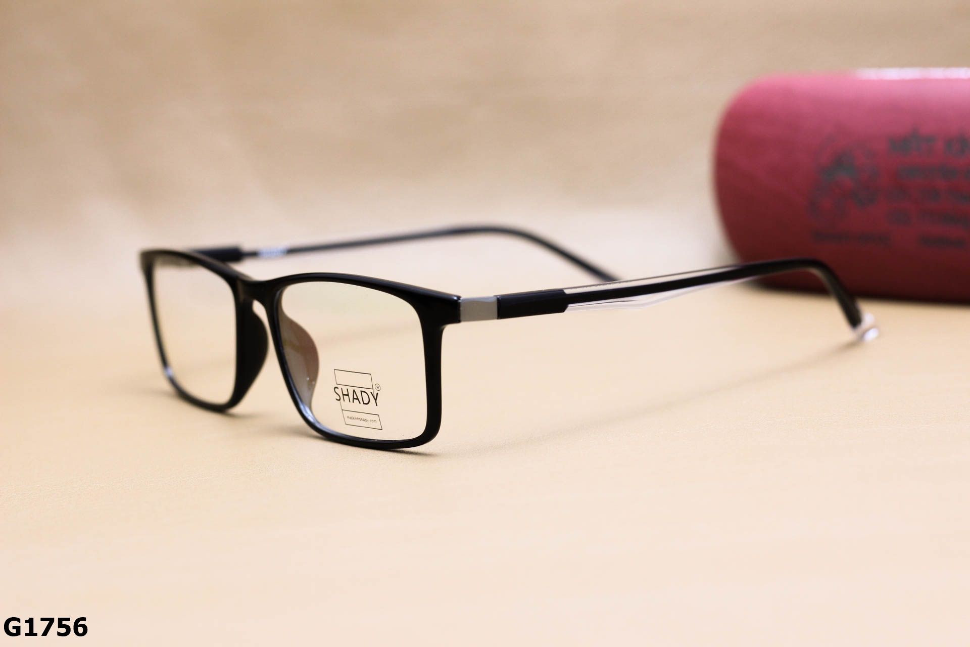Gọng Kính Cận SHADY Nhựa Dẻo TR90 Dáng Vuông Unisex - G1756