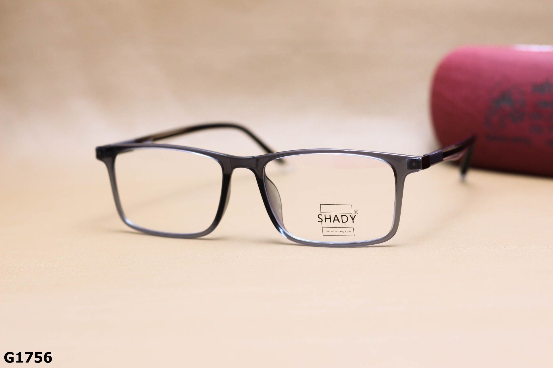 Gọng Kính Cận SHADY Nhựa Dẻo TR90 Dáng Vuông Unisex - G1756