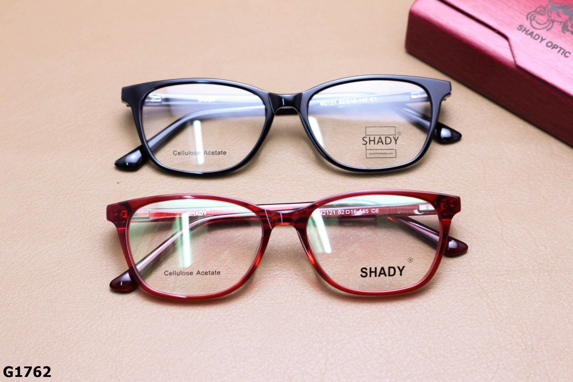 Gọng Kính Cận SHADY Dáng Mắt Mèo Unisex, Chất Nhựa Acetate Cao Cấp - G1762