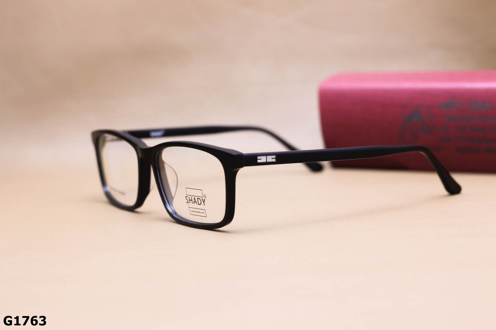 Gọng Kính Cận SHADY Dáng Vuông Unisex, Chất Nhựa Acetate Cao Cấp - G1763
