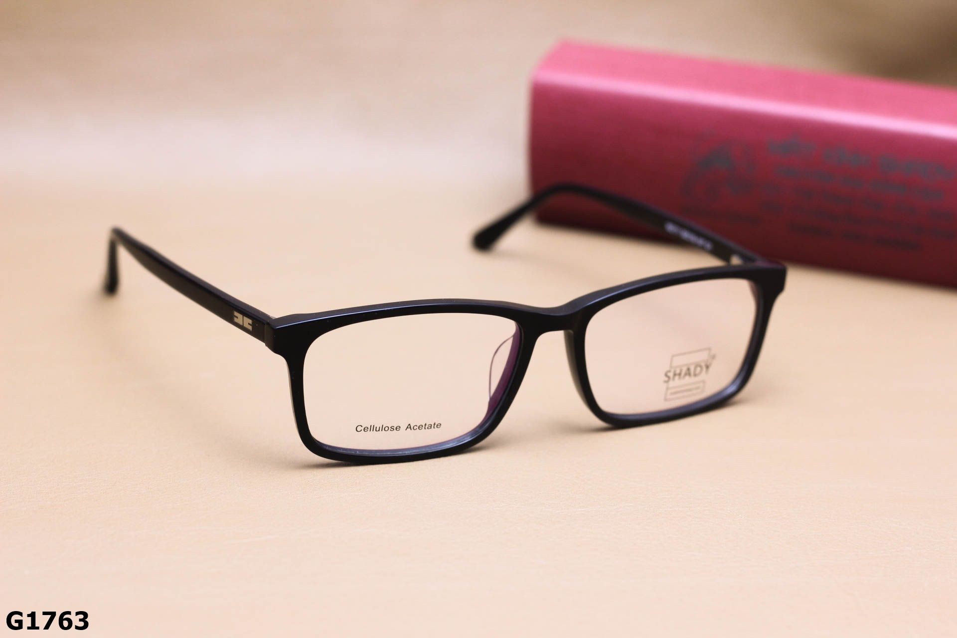 Gọng Kính Cận SHADY Dáng Vuông Unisex, Chất Nhựa Acetate Cao Cấp - G1763