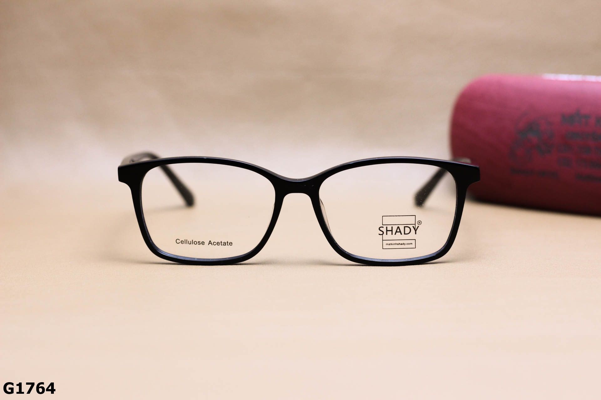 Gọng Kính Cận SHADY Dáng Vuông Unisex, Chất Nhựa Acetate Cao Cấp - G1764