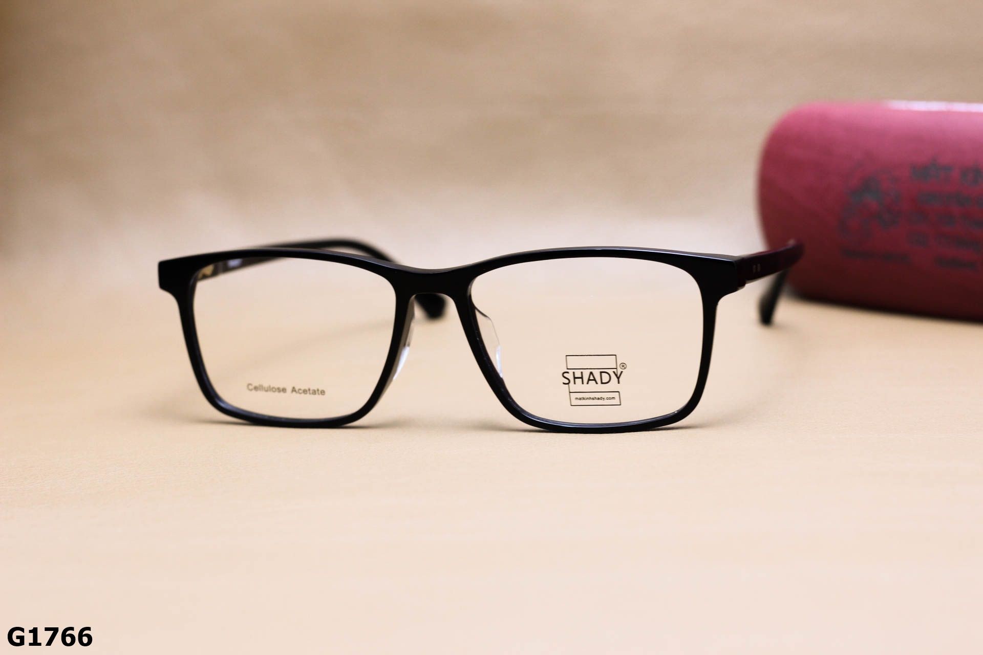 Gọng Kính Cận Dáng Vuông Bầu Thời Trang Unisex, Chất Nhựa Acetate Nguyên Khối SHADY - G1766