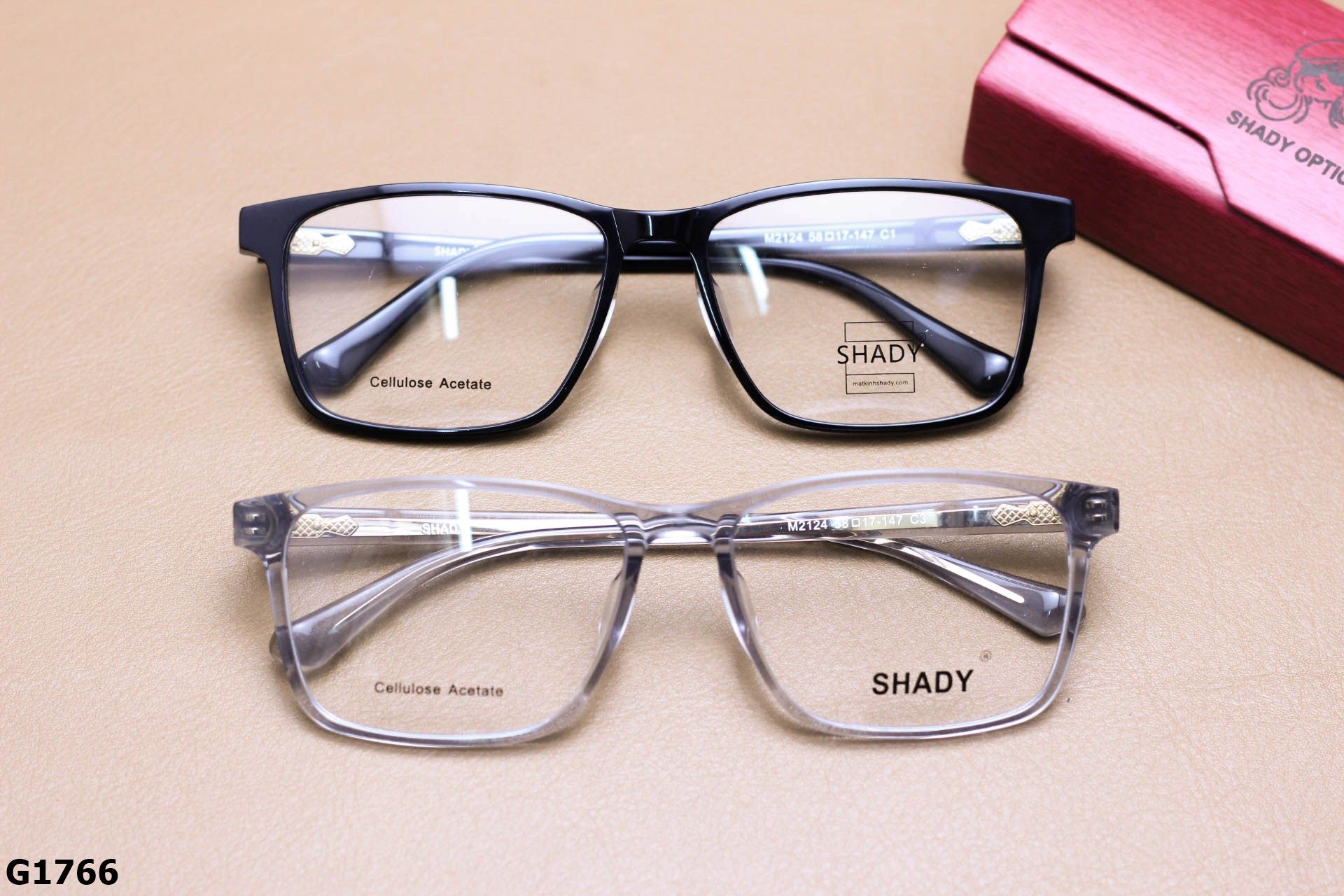 Gọng Kính Cận Dáng Vuông Bầu Thời Trang Unisex, Chất Nhựa Acetate Nguyên Khối SHADY - G1766