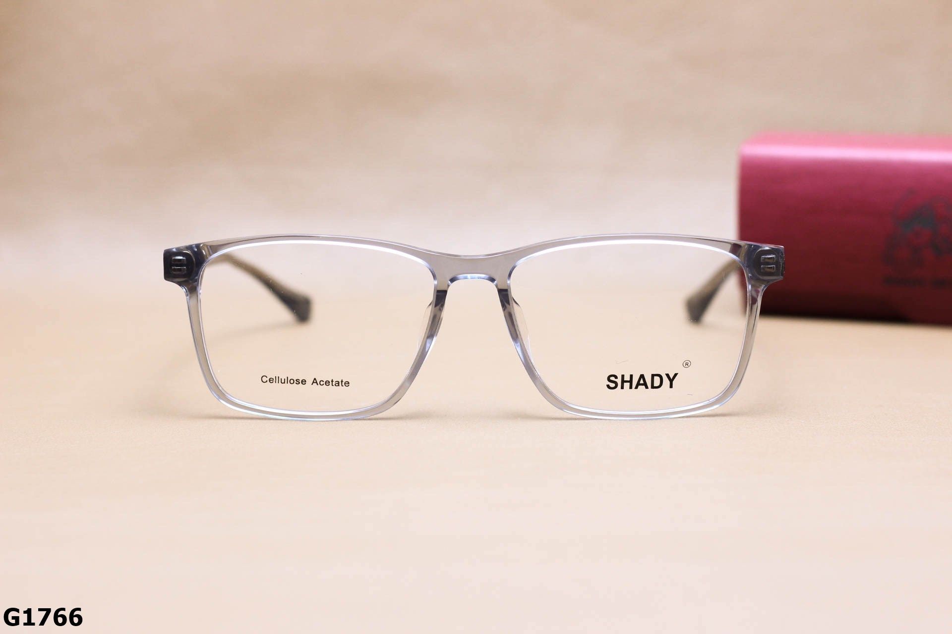 Gọng Kính Cận Dáng Vuông Bầu Thời Trang Unisex, Chất Nhựa Acetate Nguyên Khối SHADY - G1766