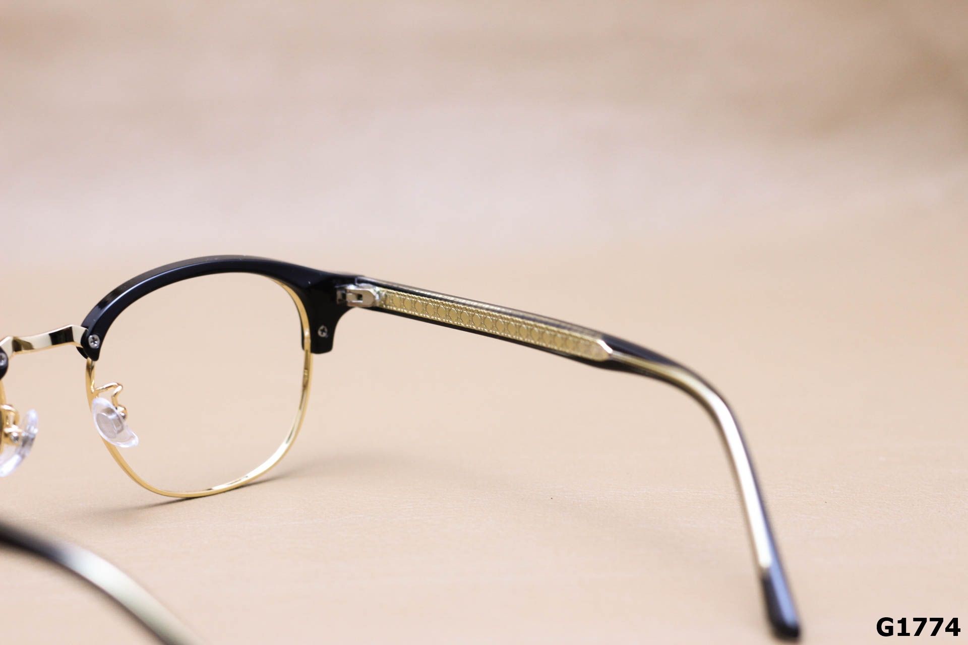 Gọng Kính Cận Tròn Ngố Nửa Viền Thời Trang Unisex, Chất Liệu B-Titanium Cao Cấp - G1774