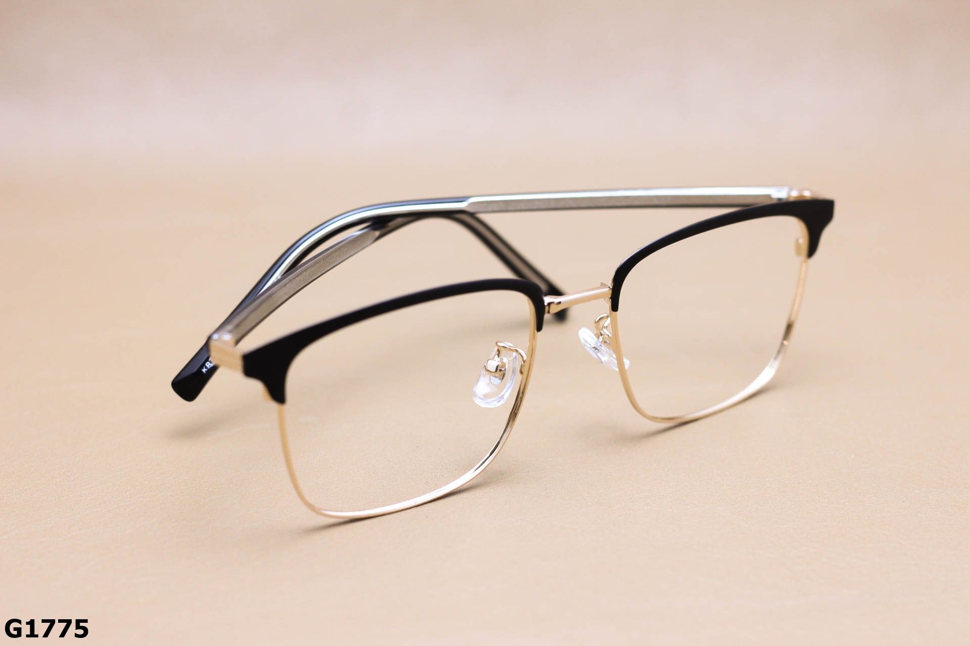 Gọng Kính Cận Vuông Nửa Viền Thời Trang Unisex, Chất Liệu B-Titanium Cao Cấp - G1775
