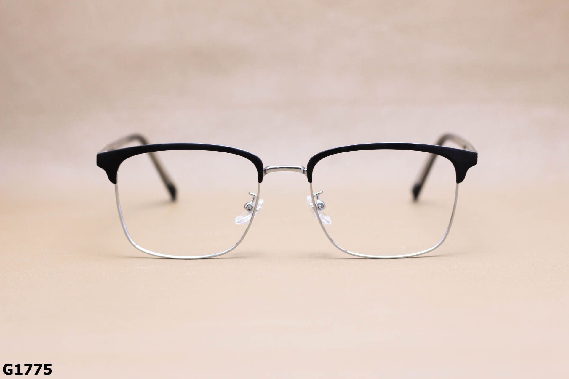 Gọng Kính Cận Vuông Nửa Viền Thời Trang Unisex, Chất Liệu B-Titanium Cao Cấp - G1775