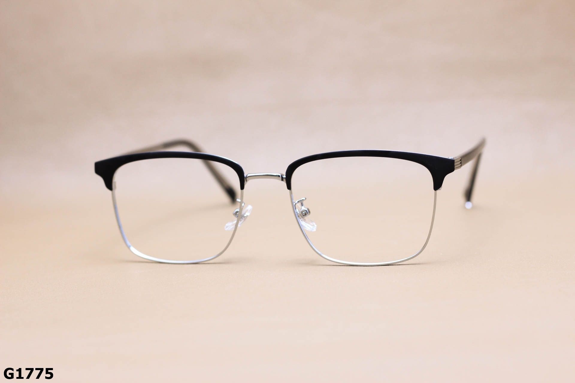Gọng Kính Cận Vuông Nửa Viền Thời Trang Unisex, Chất Liệu B-Titanium Cao Cấp - G1775