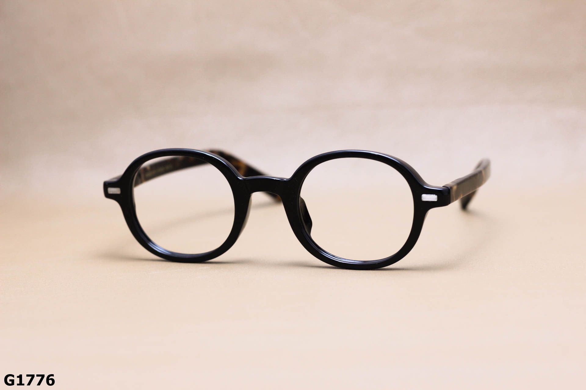 Gọng Kính Cận Nhựa Acetate Nguyên Khối, Dáng Tròn Ngố Thời Trang Unisex - G1776