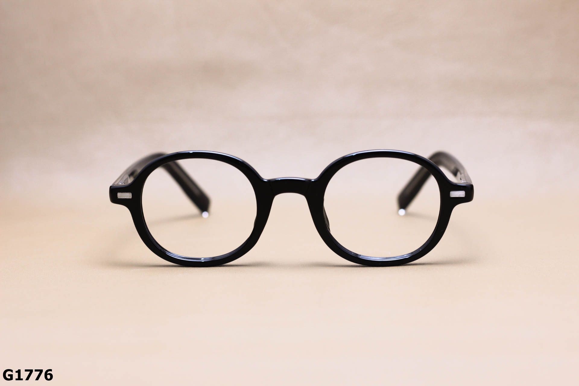 Gọng Kính Cận Nhựa Acetate Nguyên Khối, Dáng Tròn Ngố Thời Trang Unisex - G1776