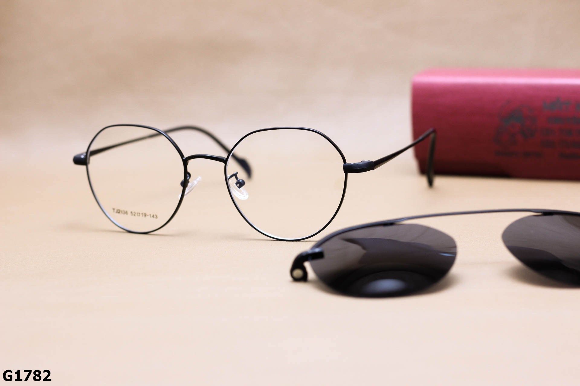 Gọng Kính 2 Trong 1 Thời Trang Unisex, Tròng Mát Polarized Chống Phân Cực - G1782