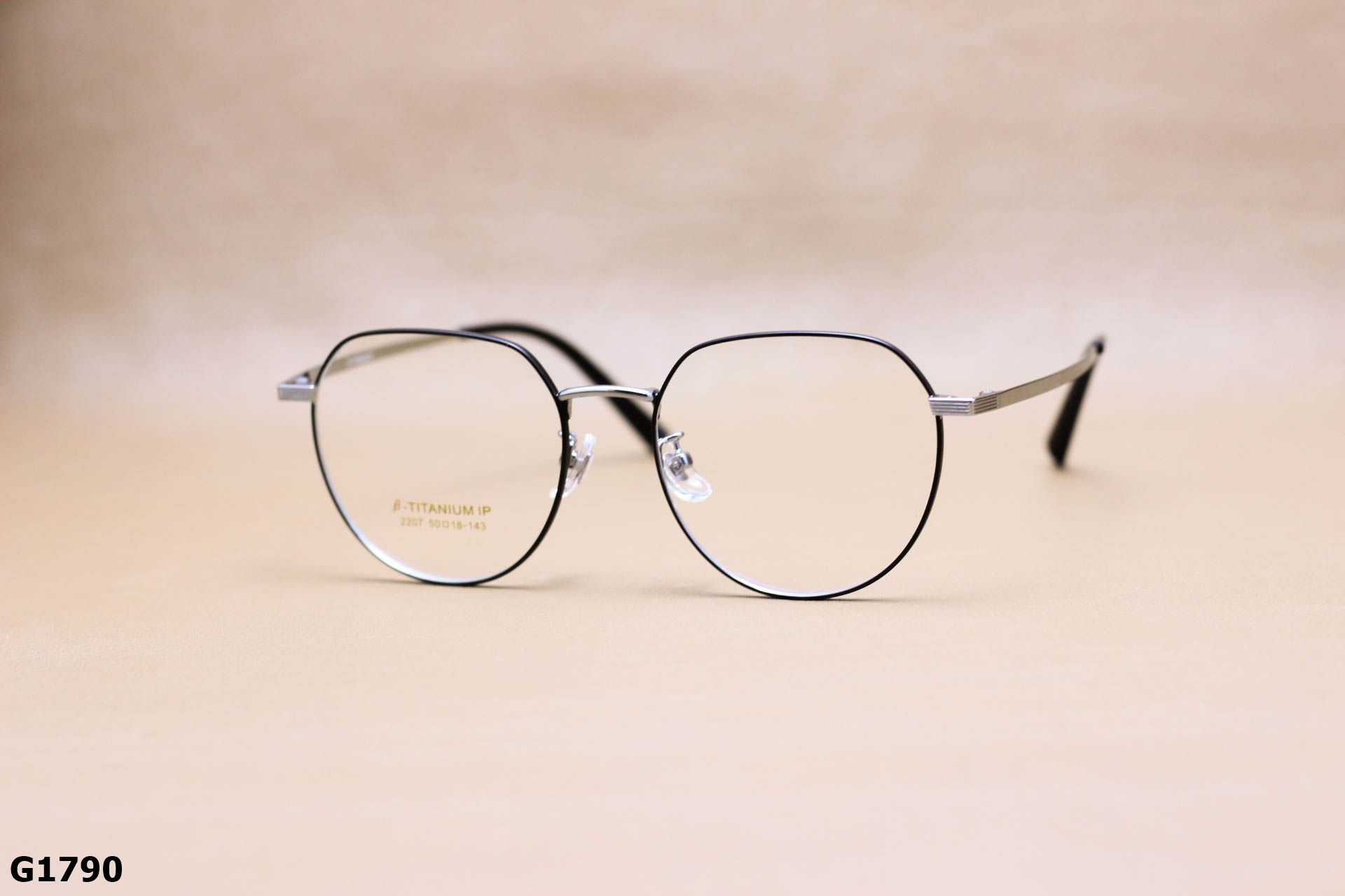 Gọng Kính Cận Đa Giác Thời Trang Unisex, Chất B-Titanium Cao Cấp Thanh Mảnh - G1790