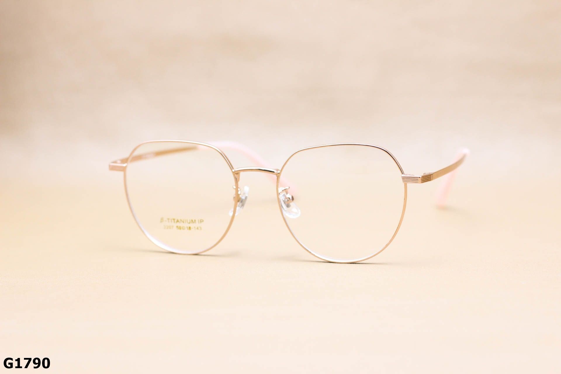 Gọng Kính Cận Đa Giác Thời Trang Unisex, Chất B-Titanium Cao Cấp Thanh Mảnh - G1790