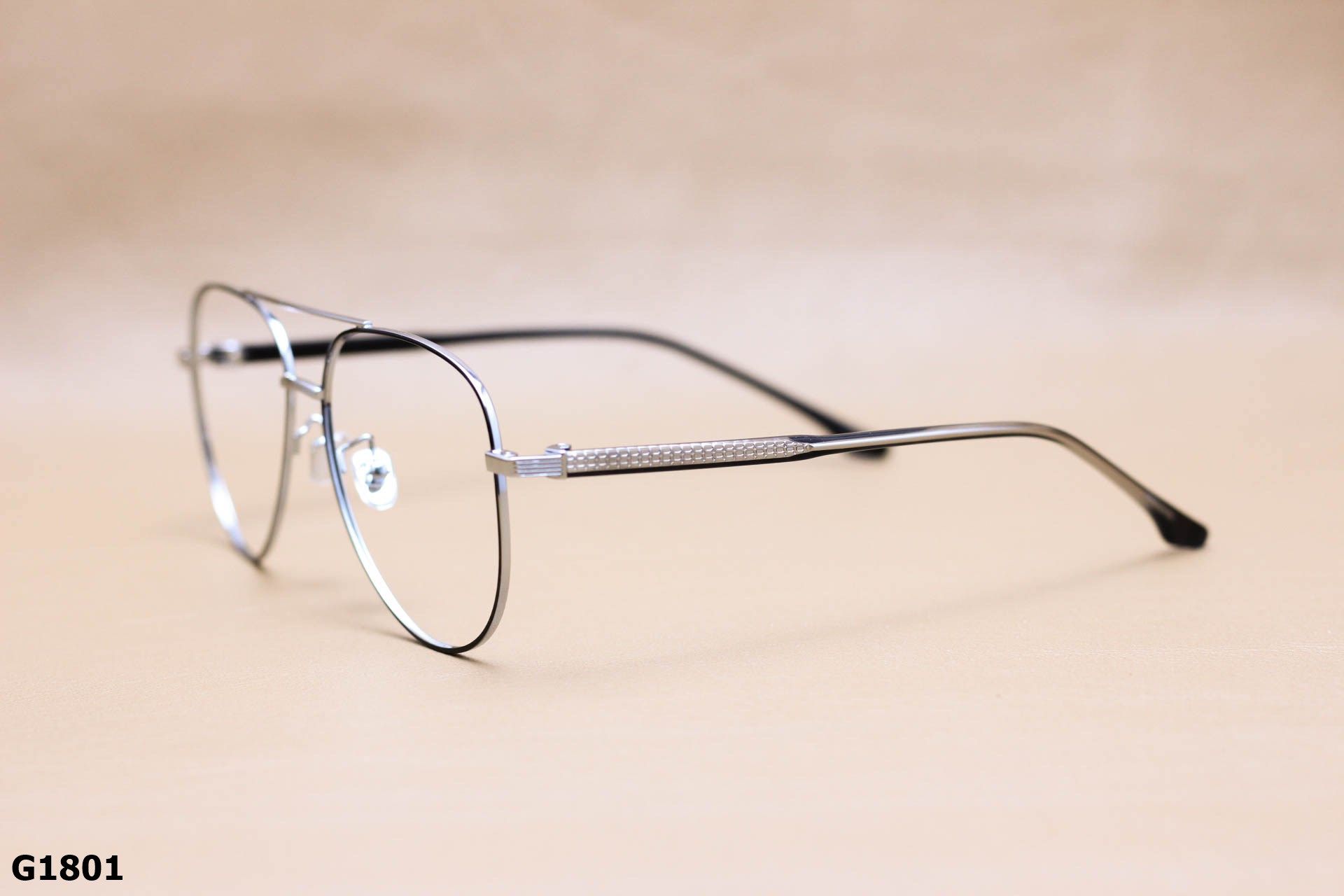 Gọng Kính Cận Dáng Aviator Thời Trang Nam, Chất Hợp Kim Thanh Mảnh - G1801