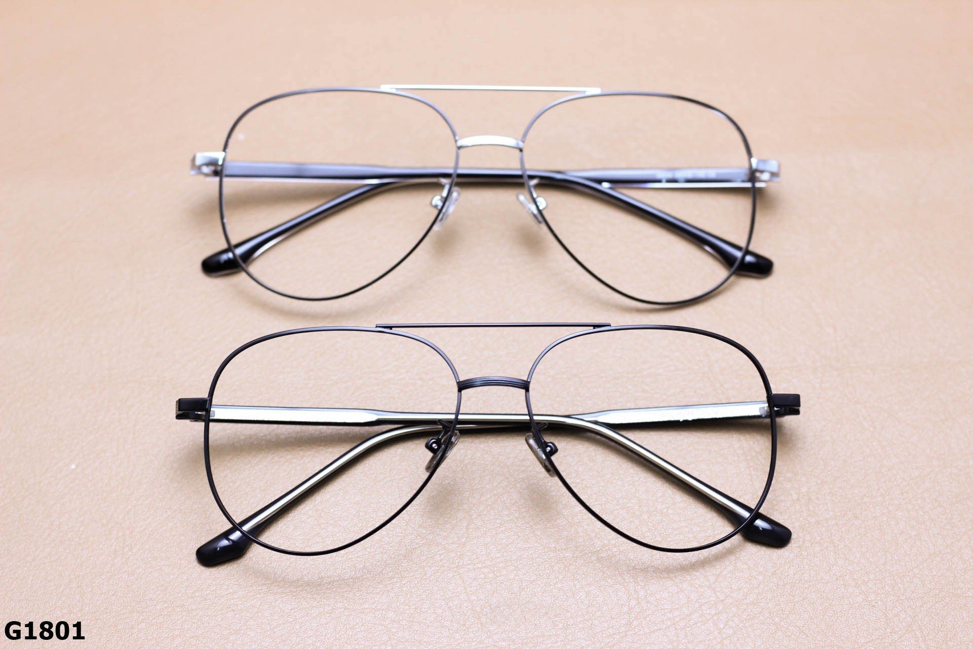 Gọng Kính Cận Dáng Aviator Thời Trang Nam, Chất Hợp Kim Thanh Mảnh - G1801