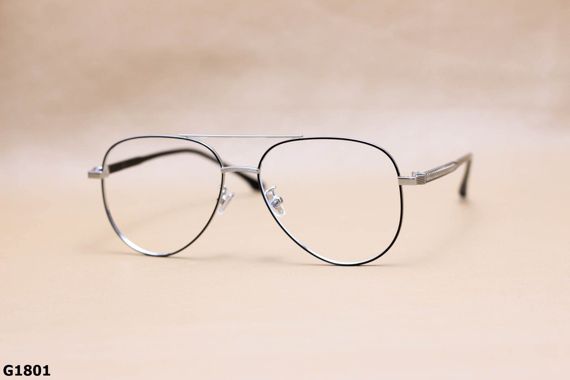 Gọng Kính Cận Dáng Aviator Thời Trang Nam, Chất Hợp Kim Thanh Mảnh - G1801
