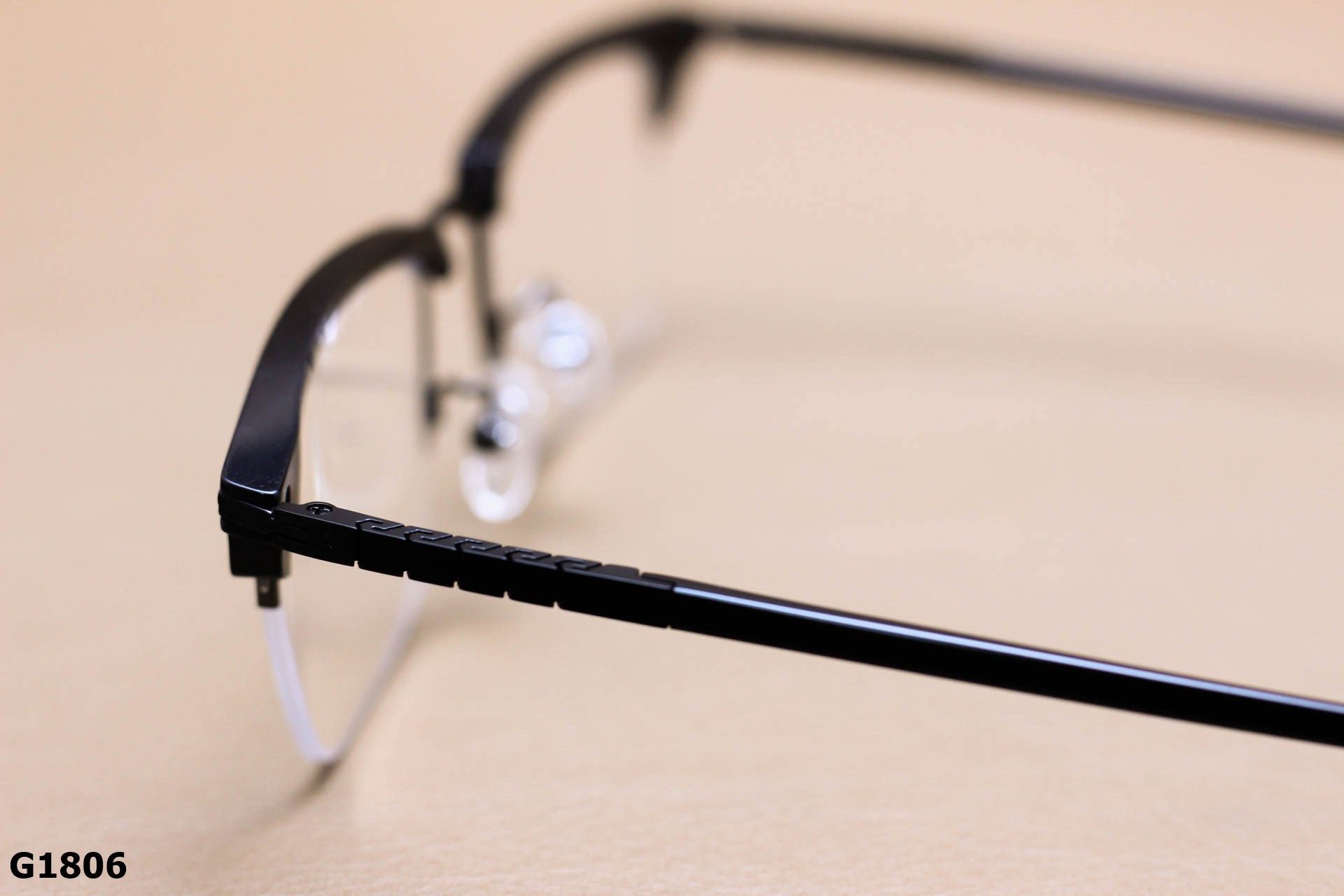 Gọng Kính Cận Nửa Viền Dáng Vuông Thời Trang Unisex, Chất Liệu Titanium IP Cao Cấp - G1806