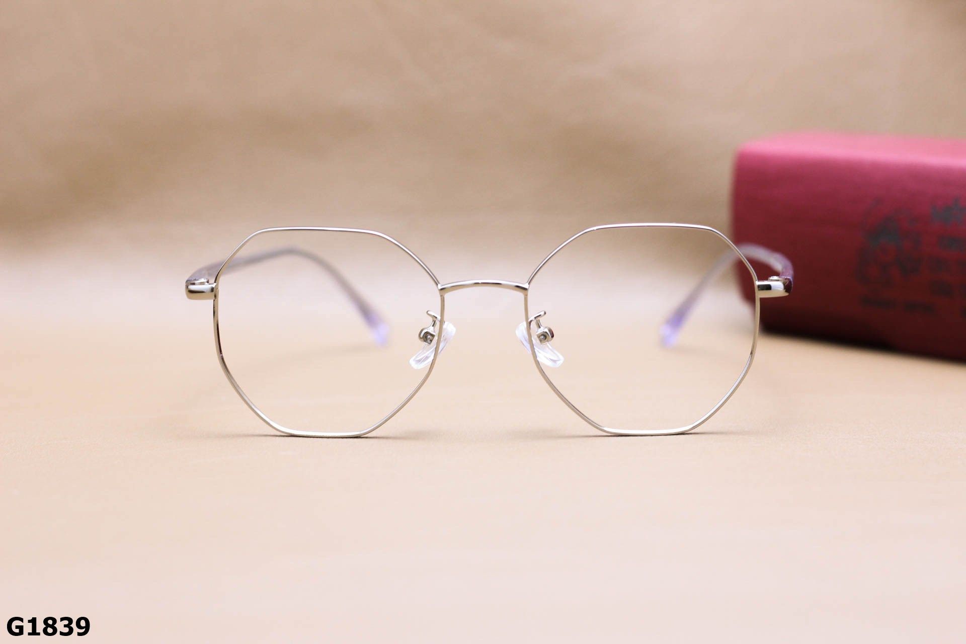 Gọng Kính Cận Hợp Kim Cao Cấp, Dáng Đa Giác Thanh Mảnh Thời Trang Unisex - G1839