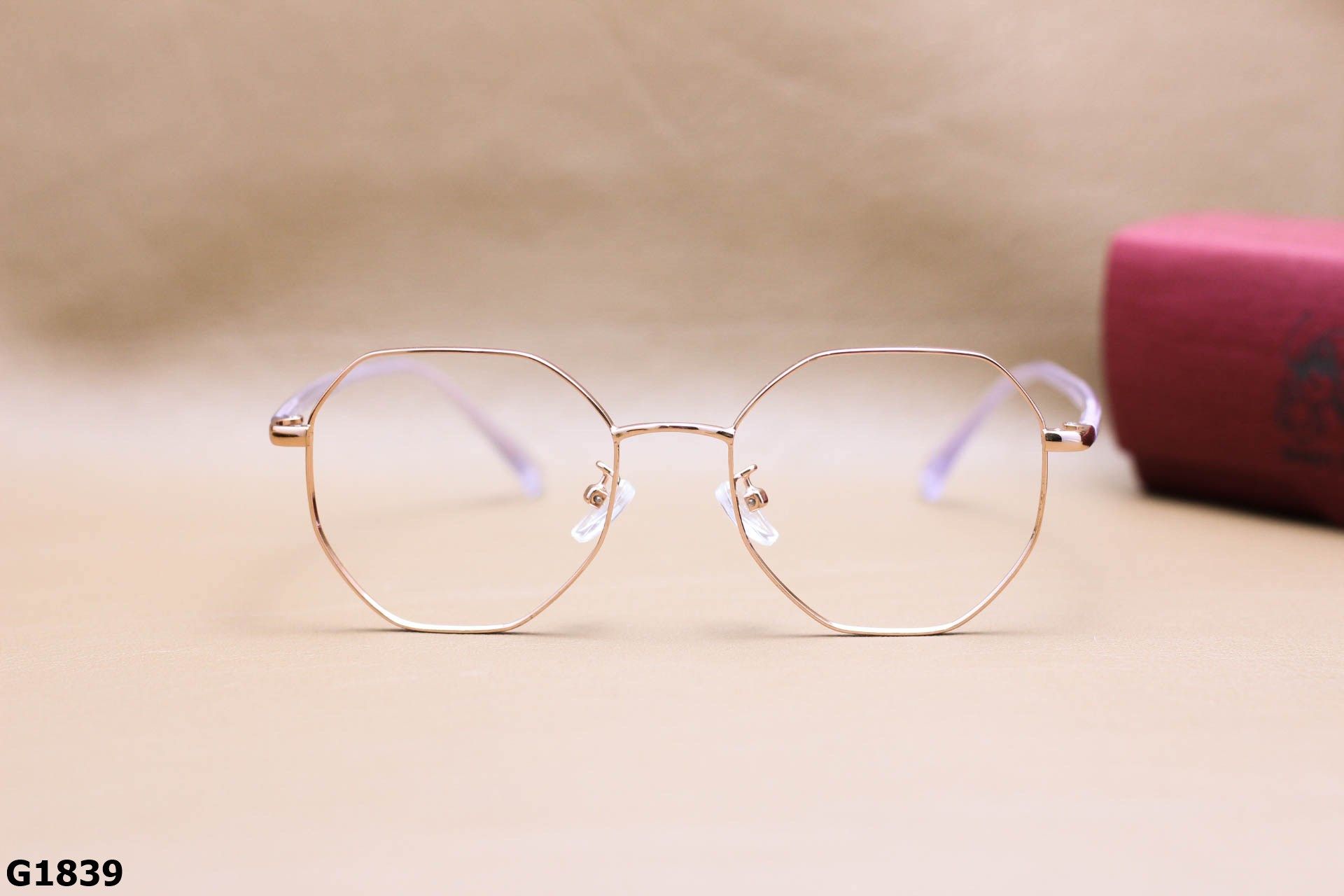 Gọng Kính Cận Hợp Kim Cao Cấp, Dáng Đa Giác Thanh Mảnh Thời Trang Unisex - G1839