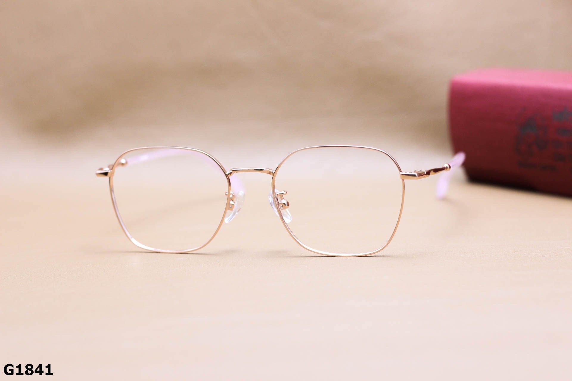 Gọng Kính Cận Hợp Kim Cao Cấp, Dáng Đa Giác Thanh Mảnh Thời Trang Unisex - G1841