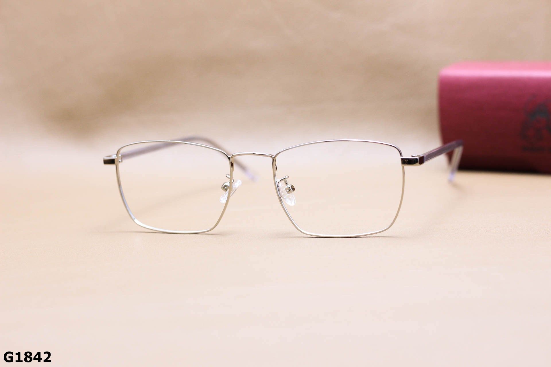 Gọng Kính Cận Hợp Kim Cao Cấp, Dáng Vuông Thanh Mảnh Thời Trang Unisex - G1842